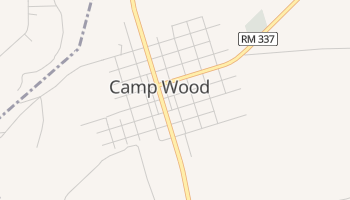 Camp Wood, Texas map