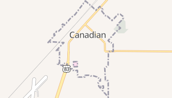 Canadian, Texas map