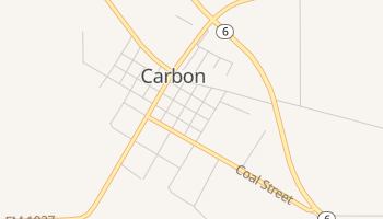 Carbon, Texas map