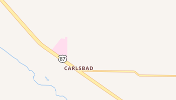 Carlsbad, Texas map