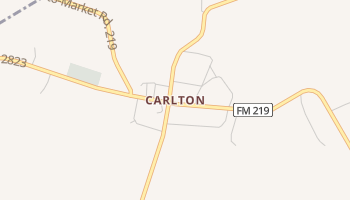 Carlton, Texas map