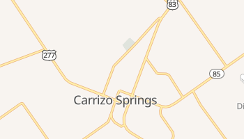 Carrizo Springs, Texas map