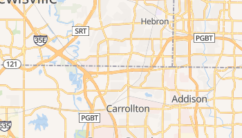 Carrollton, Texas map