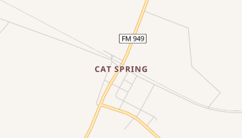 Cat Spring, Texas map