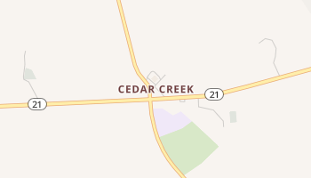 Cedar Creek, Texas map