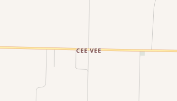 Cee Vee, Texas map