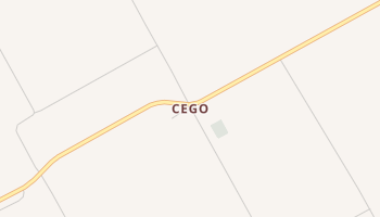 Cego, Texas map