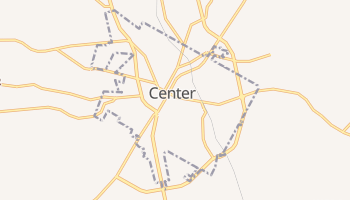 Center, Texas map