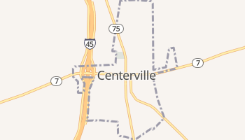 Centerville, Texas map