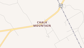 Chalk Mountain, Texas map