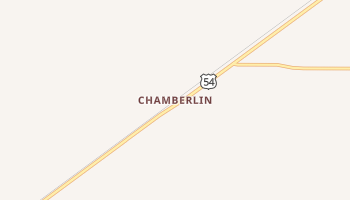 Chamberlin, Texas map