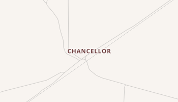 Chancellor, Texas map