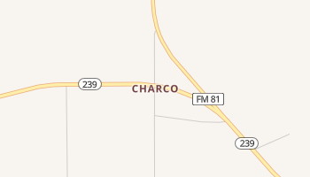 Charco, Texas map