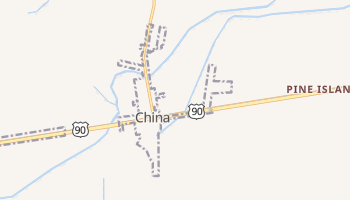 China, Texas map