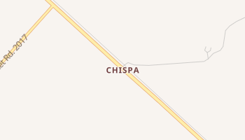 Chispa, Texas map
