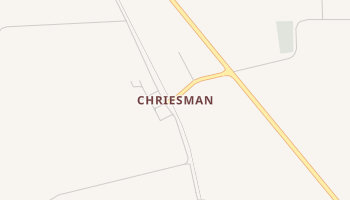 Chriesman, Texas map