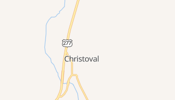 Christoval, Texas map