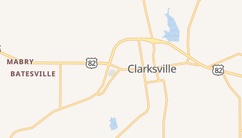 Clarksville, Texas map