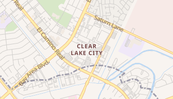 Clear Lake City, Texas map
