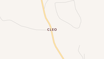 Cleo, Texas map