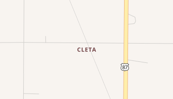 Cleta, Texas map