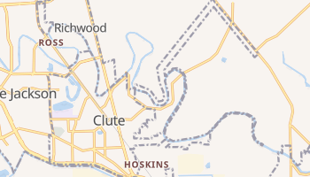 Clute, Texas map