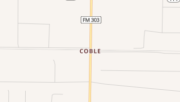 Coble, Texas map