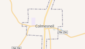 Colmesneil, Texas map