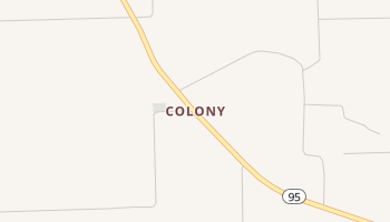 Colony, Texas map