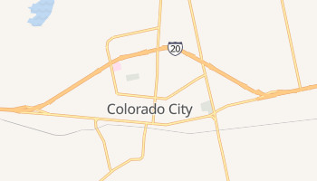 Colorado City, Texas map