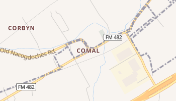 Comal, Texas map