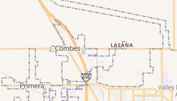 Combes, Texas map