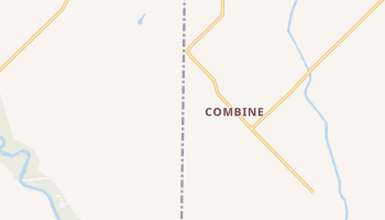 Combine, Texas map