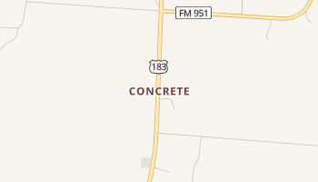 Concrete, Texas map