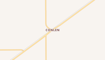 Conlen, Texas map