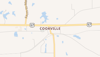 Cookville, Texas map