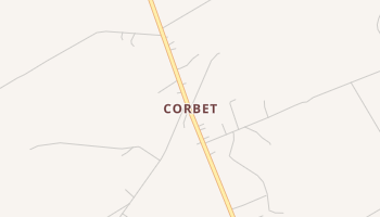 Corbet, Texas map