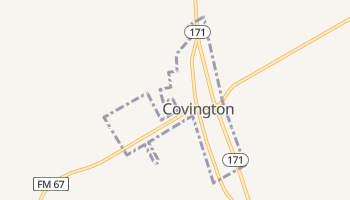 Covington, Texas map