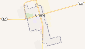 Crane, Texas map