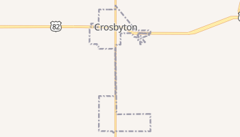 Crosbyton, Texas map