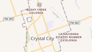 Crystal City, Texas map