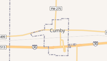 Cumby, Texas map