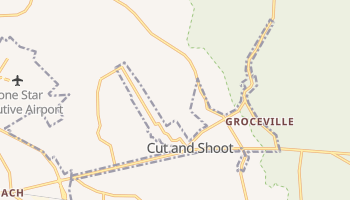 Cut and Shoot, Texas map