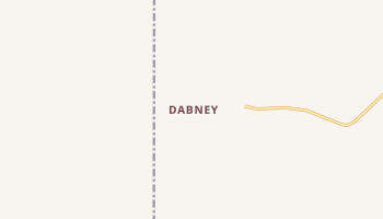 Dabney, Texas map
