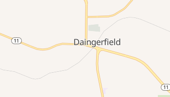 Daingerfield, Texas map