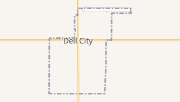 Dell City, Texas map