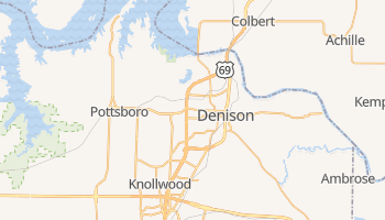 Denison, Texas map