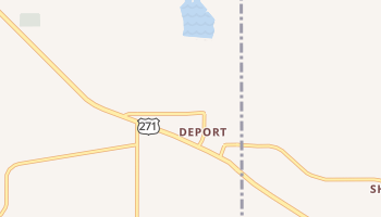 Deport, Texas map