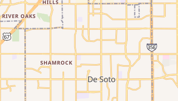 DeSoto, Texas map