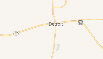 Detroit, Texas map